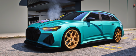 Debadged DMO Audi RS6 FiveM Mod Main View