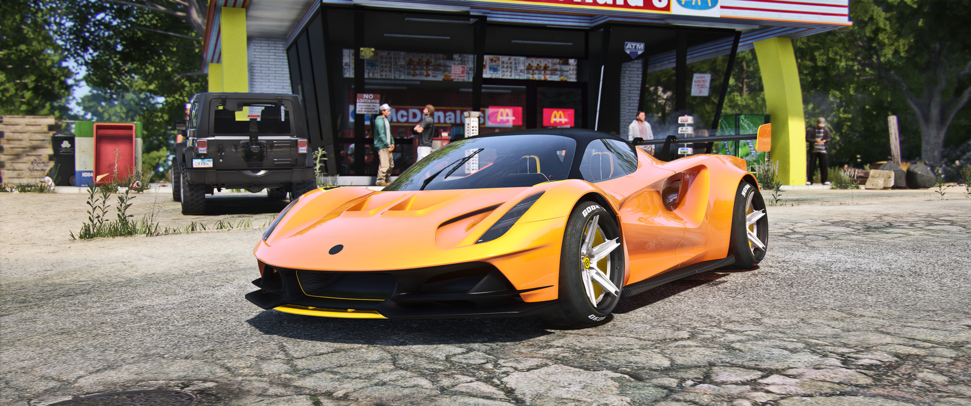 Debadged Lotus EVIJA WB mod for FiveM GTA V