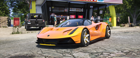 Debadged Lotus EVIJA WB mod for FiveM GTA V