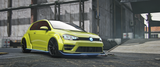 Front view of (Debadged) Volkswagen Golf ABT GTA V mod for FiveM