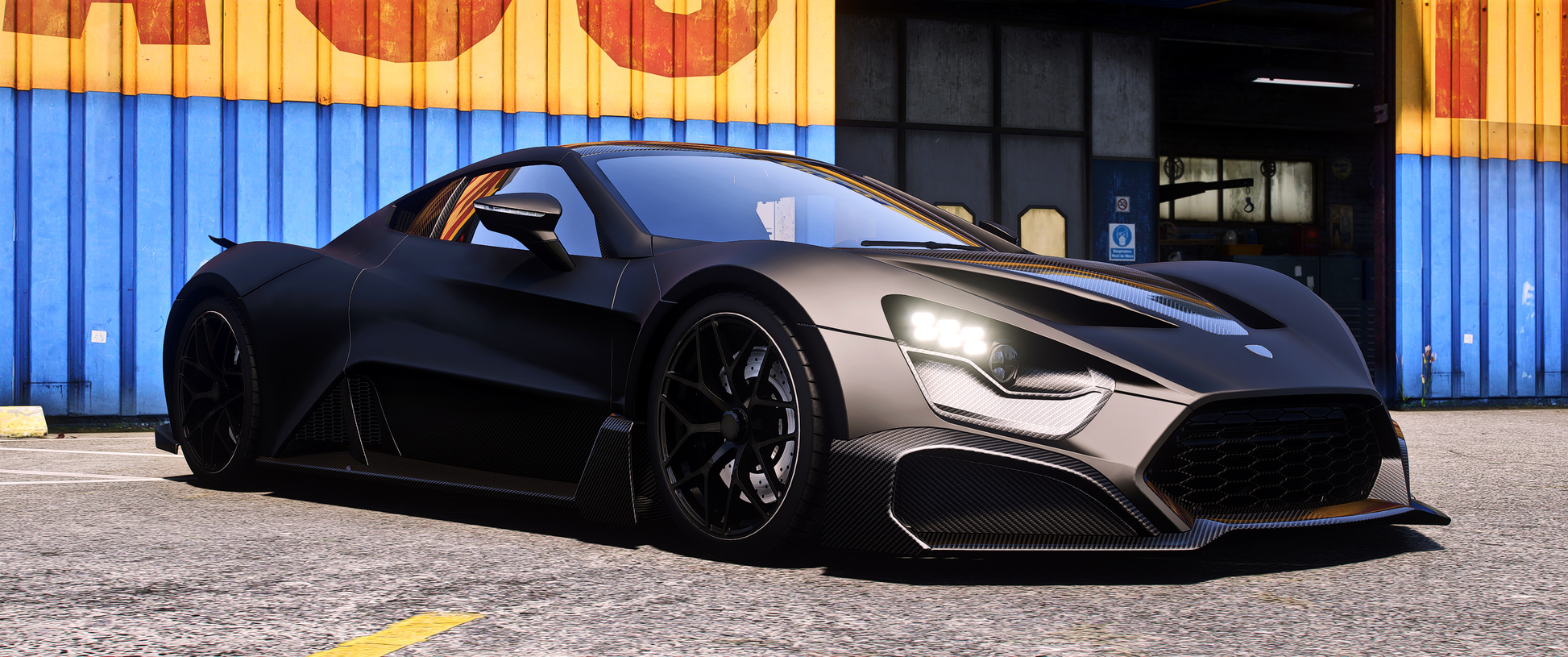 Debadged Zenvo TSR-GT 2023 FiveM mod
