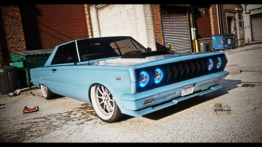 Front view of (Lore Friendly) Declasse Tampa GT GTA V mod for FiveM