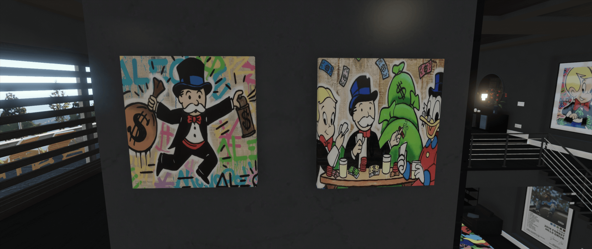 Decorative art works mod for FiveM roleplay interiors