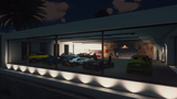 Rear view of Desert Mansion 2.0 FiveM map