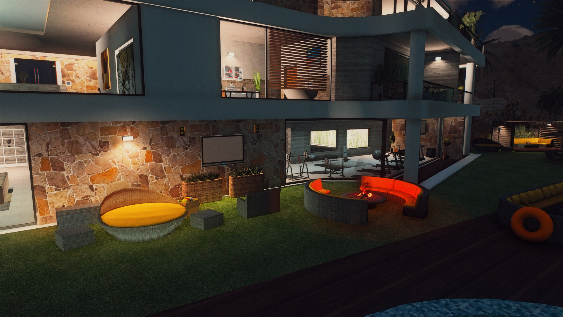 Interior view of Desert Mansion 2.0 kitchen