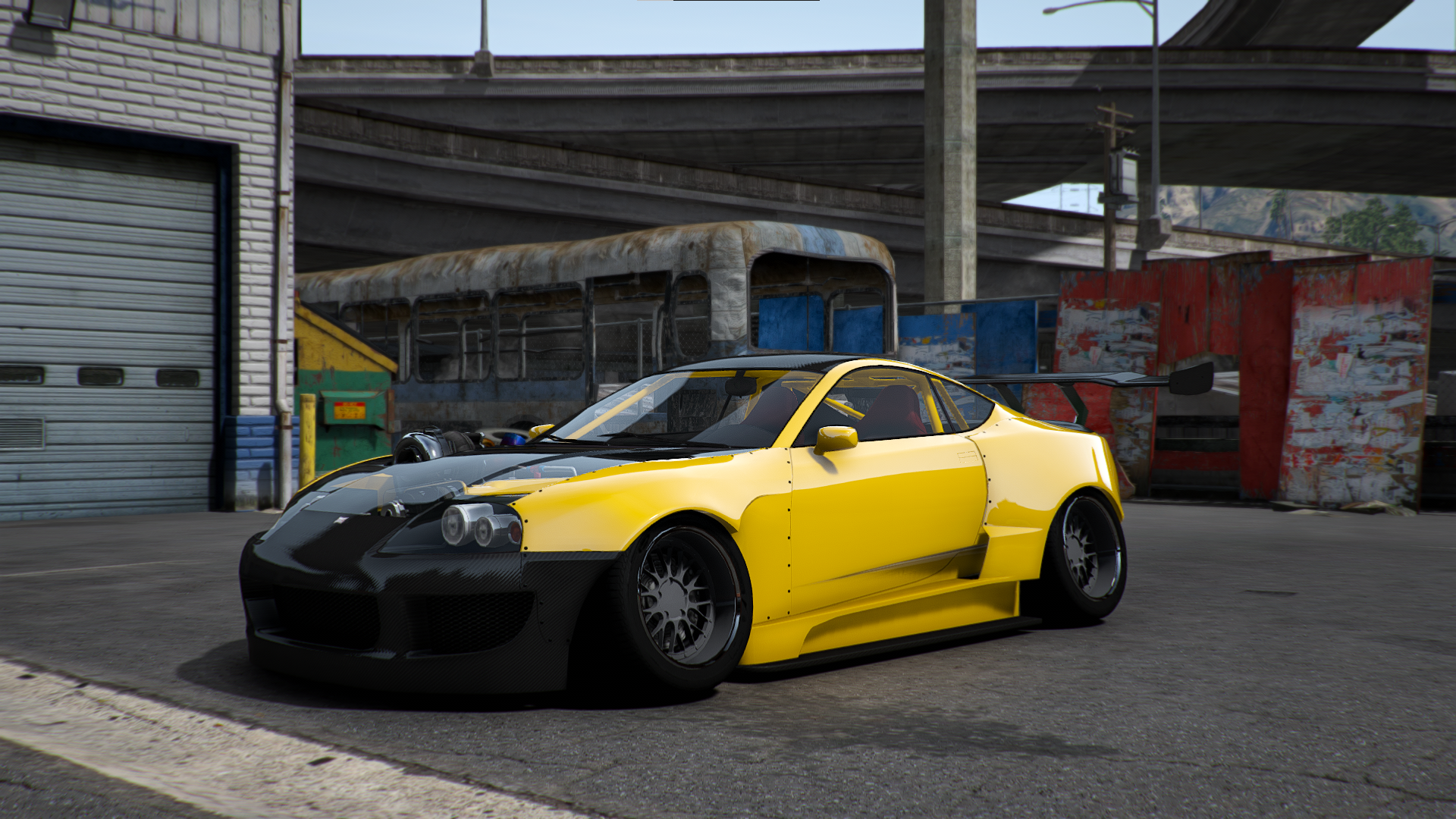 Front view of Dinka Jester Classic Reptile car mod for FiveM