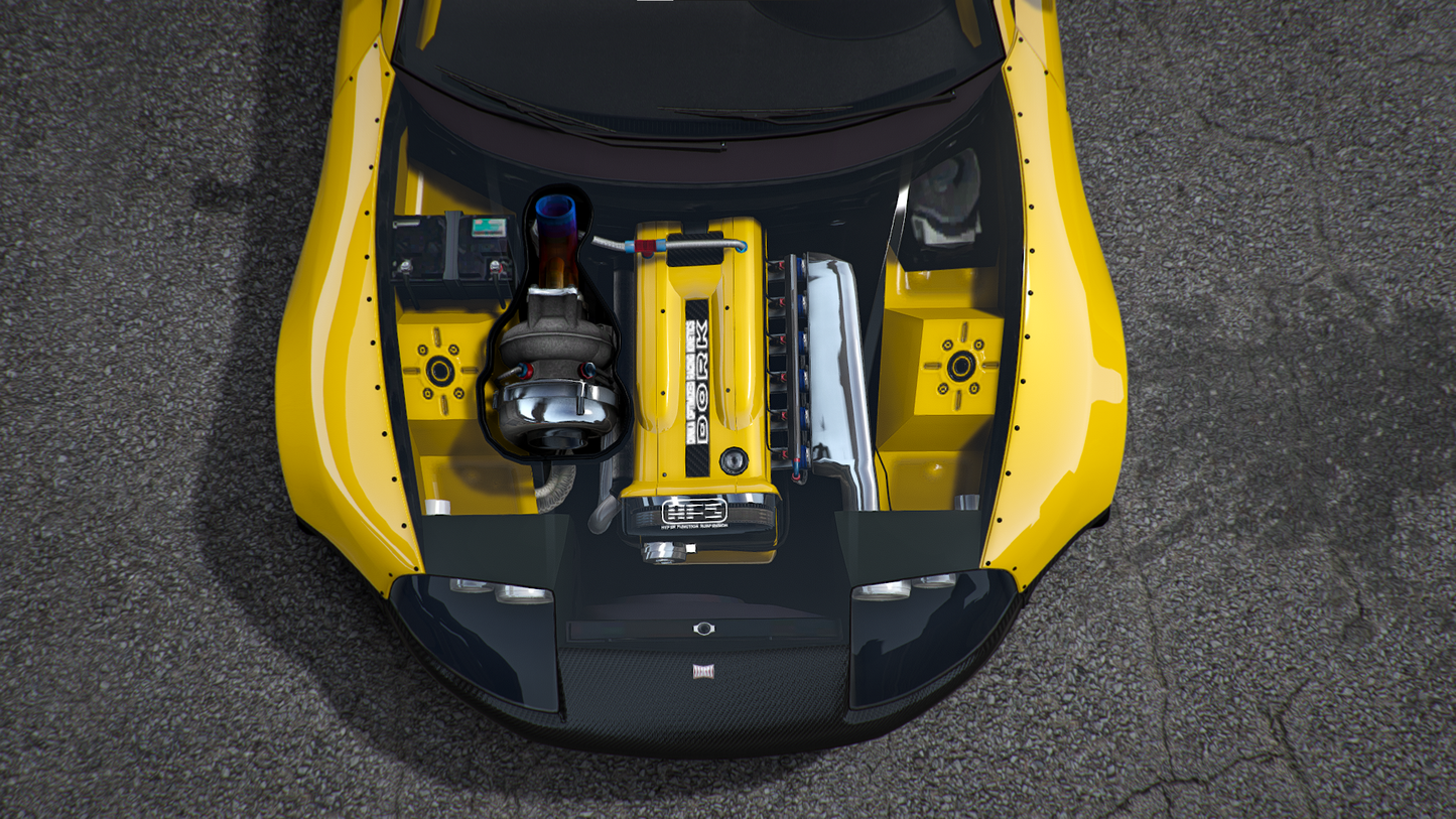 Rear angle of lore-friendly Dinka Jester Classic Reptile in FiveM