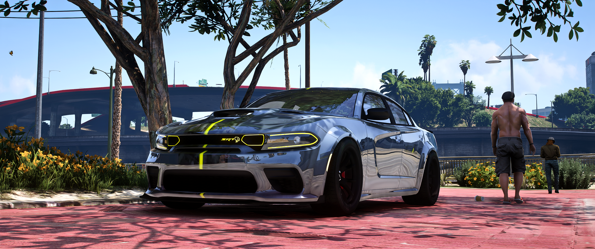 2022 Dodge Charger Jailbreak 2 front view in FiveM