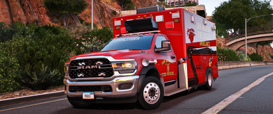 2024 Dodge Ram 5500 Ambulance Front View