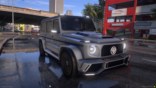 Front view of Benefactor Dubsta Monolith SUV for FiveM