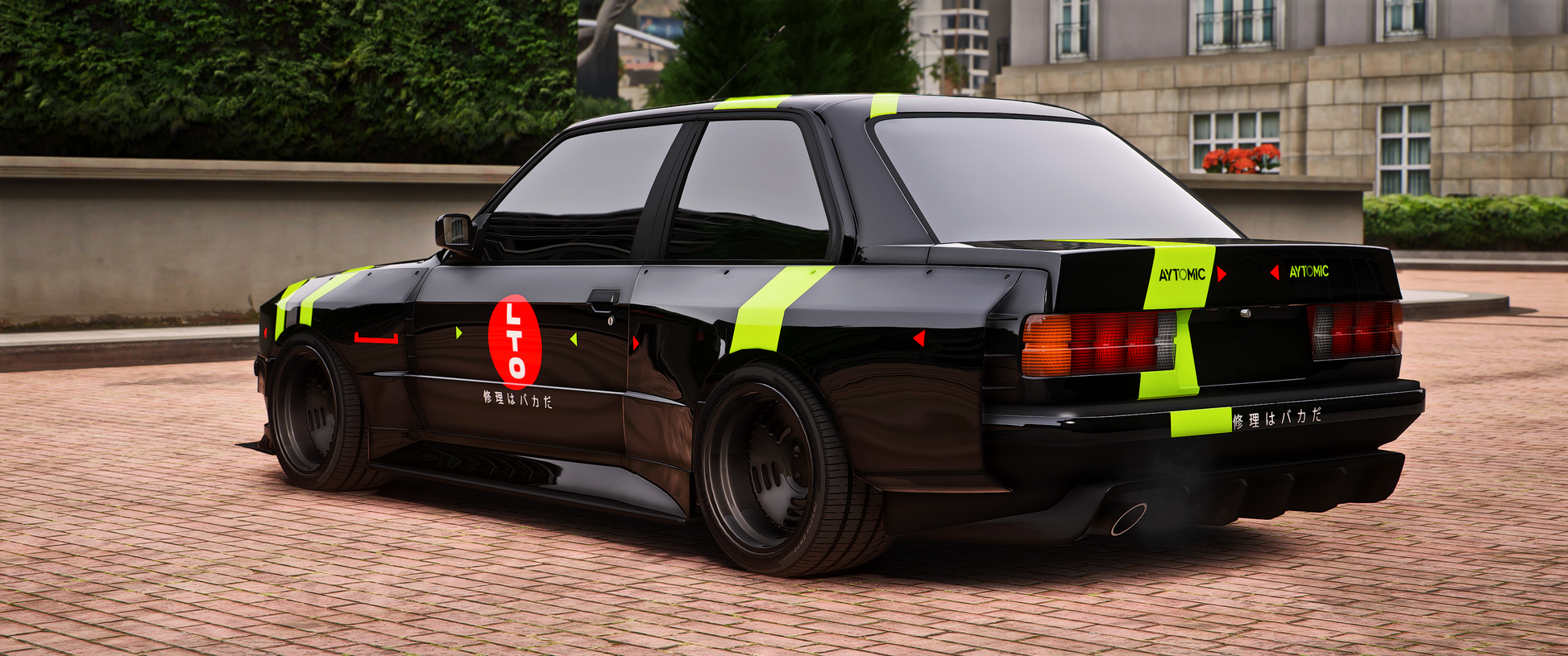 BMW E30 Kyza debadged mod for FiveM server