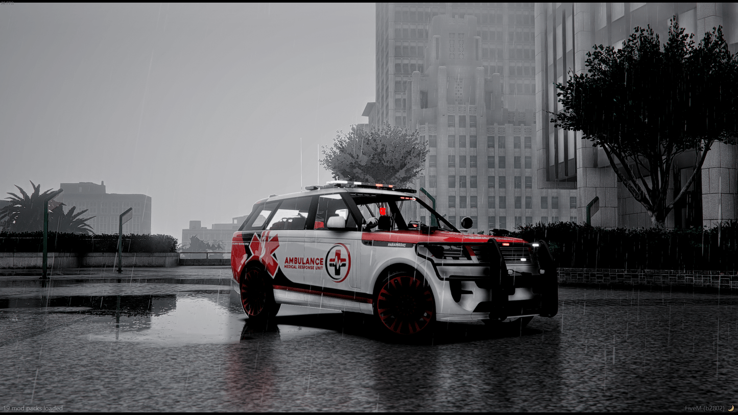 Interior of EMS vehicle mod for immersive RP