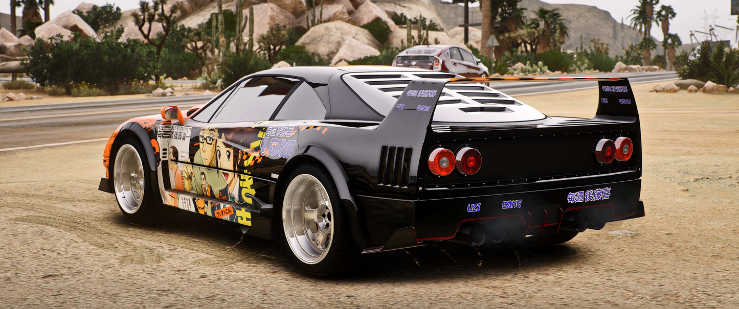 Ferrari F40 Vorsteiner debadged mod for FiveM server
