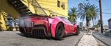 Side view of (Debadged) Ferrari SF90 Venumm vehicle mod for FiveM
