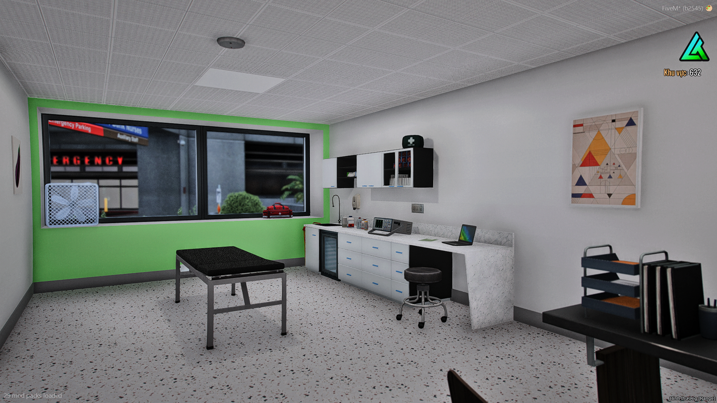 FiveM Zonah Hospital MLO interior for immersive roleplay