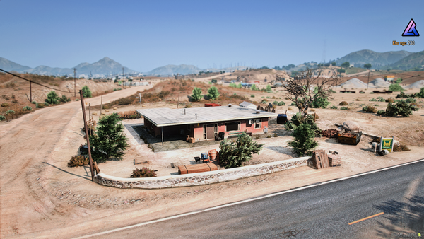 MLO Sandy Shores House exterior view in FiveM