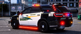 [ELS] Dodge Durango 2025 Police FiveM vehicle side view showing police decals