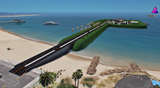 Black Market Island FiveM map aerial view