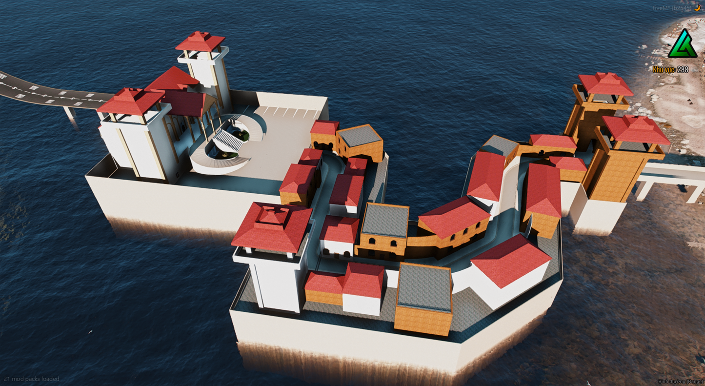 [MAP] Enemy Cemetery Headquarters V2 FiveM exterior overview