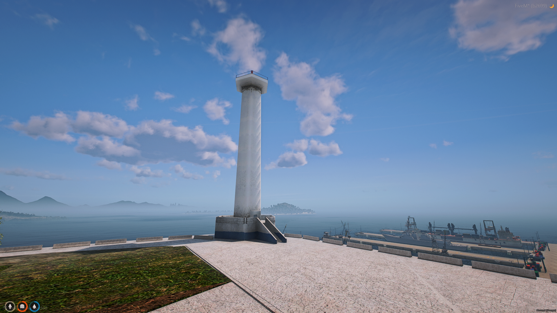 [MAP] Military Base Island FiveM vehicle placement area