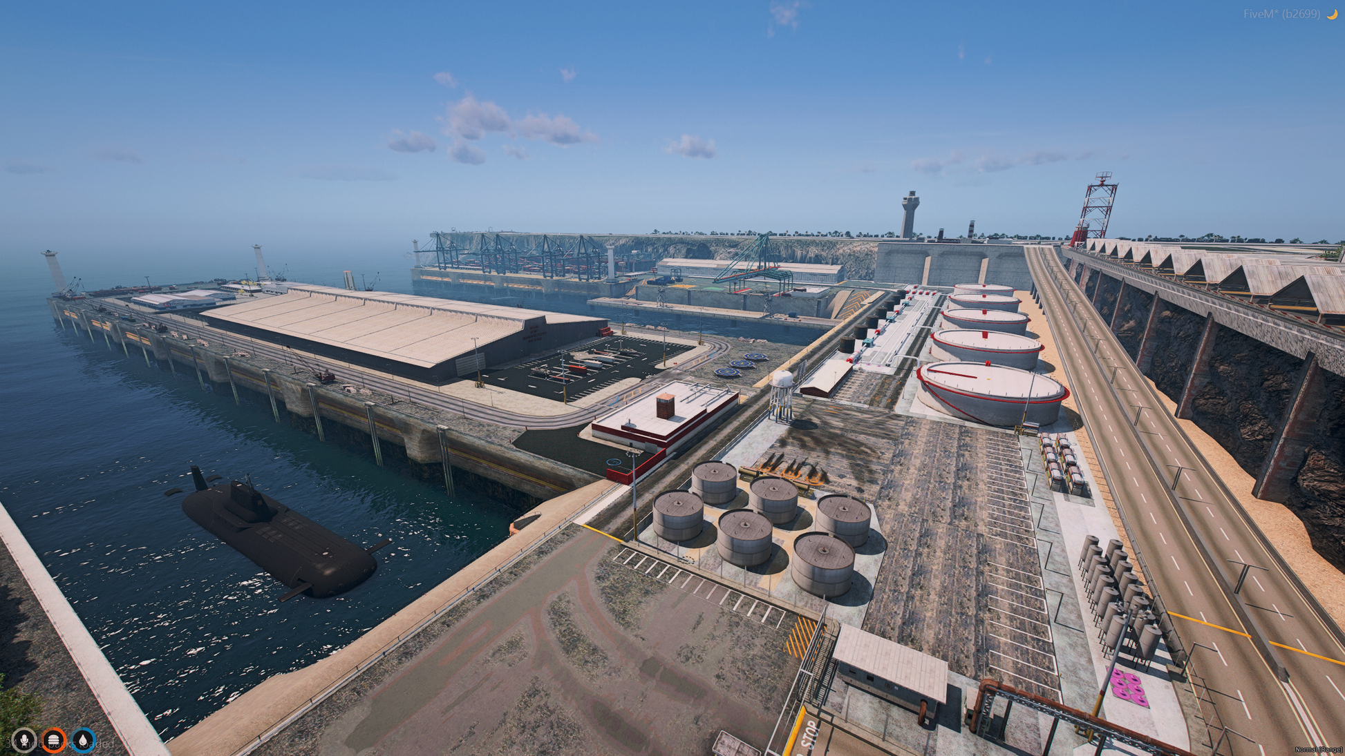 [MAP] Military Base Island FiveM map entry gate