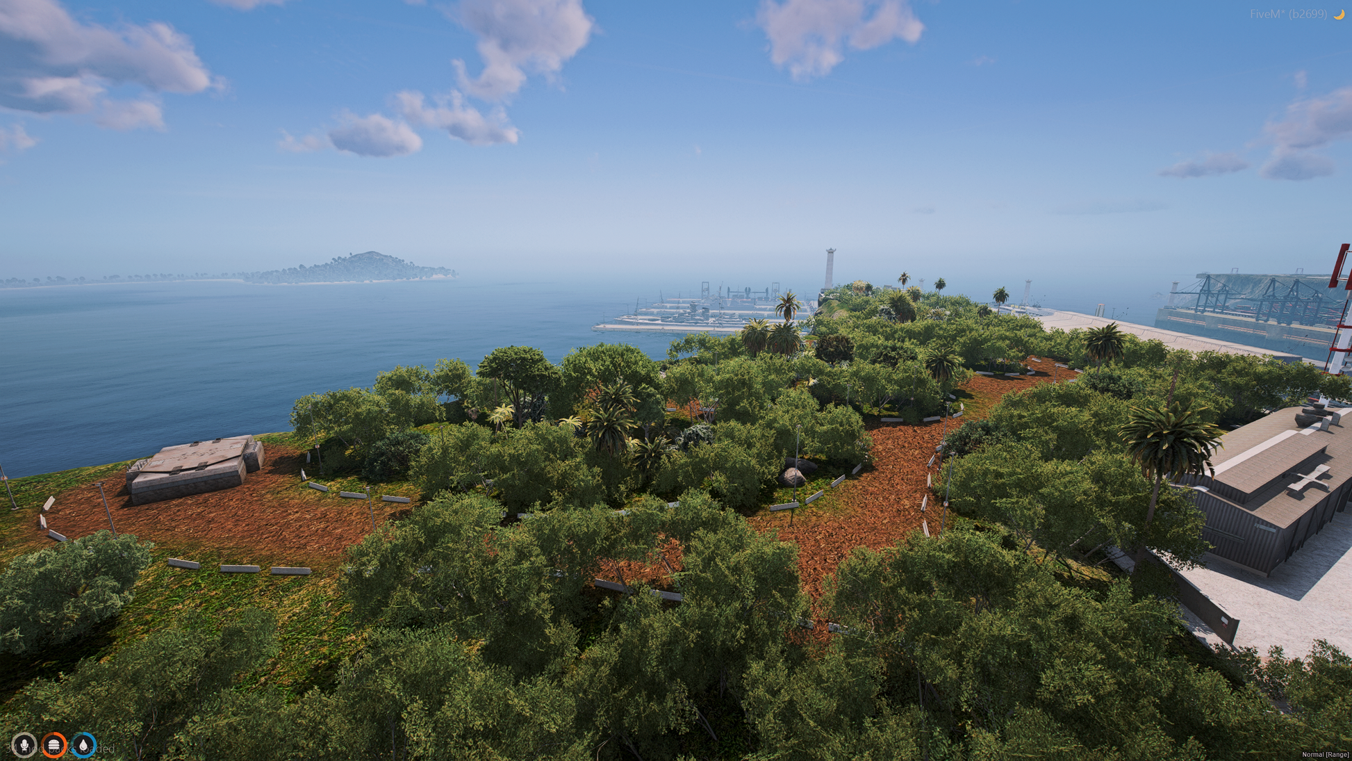 [MAP] Military Base Island FiveM outdoor training area