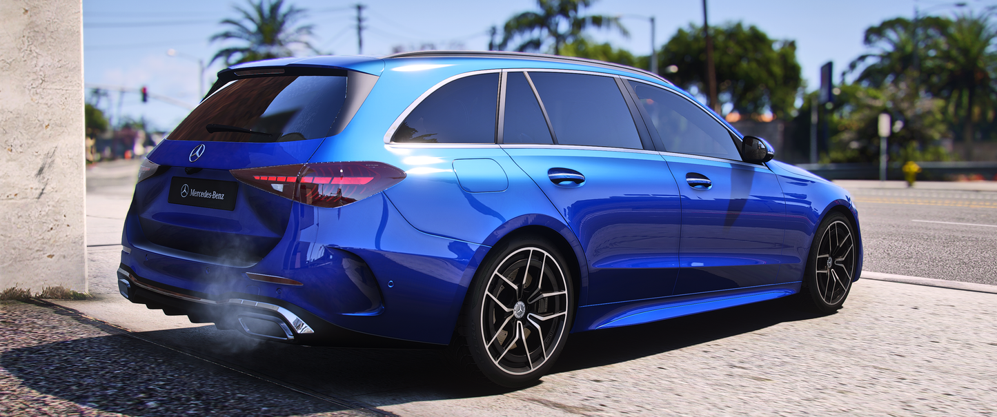 Mercedes-Benz C-Class Estate 2022 FiveM interior and details