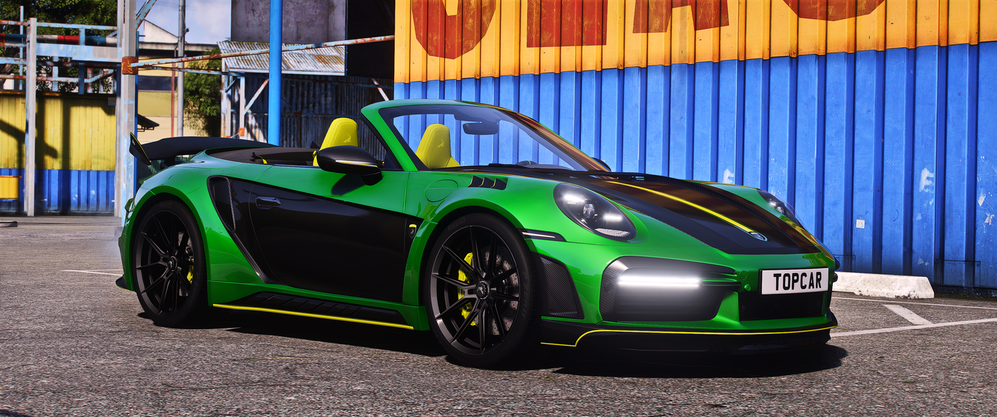Porsche TopCar Stinger GTR 911 Turbo Cabriolet FiveM exterior view