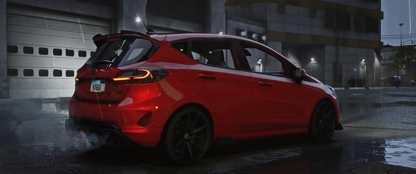 Ford Fiesta ST 2024 GTA V FiveM vehicle mod with high-definition modeling