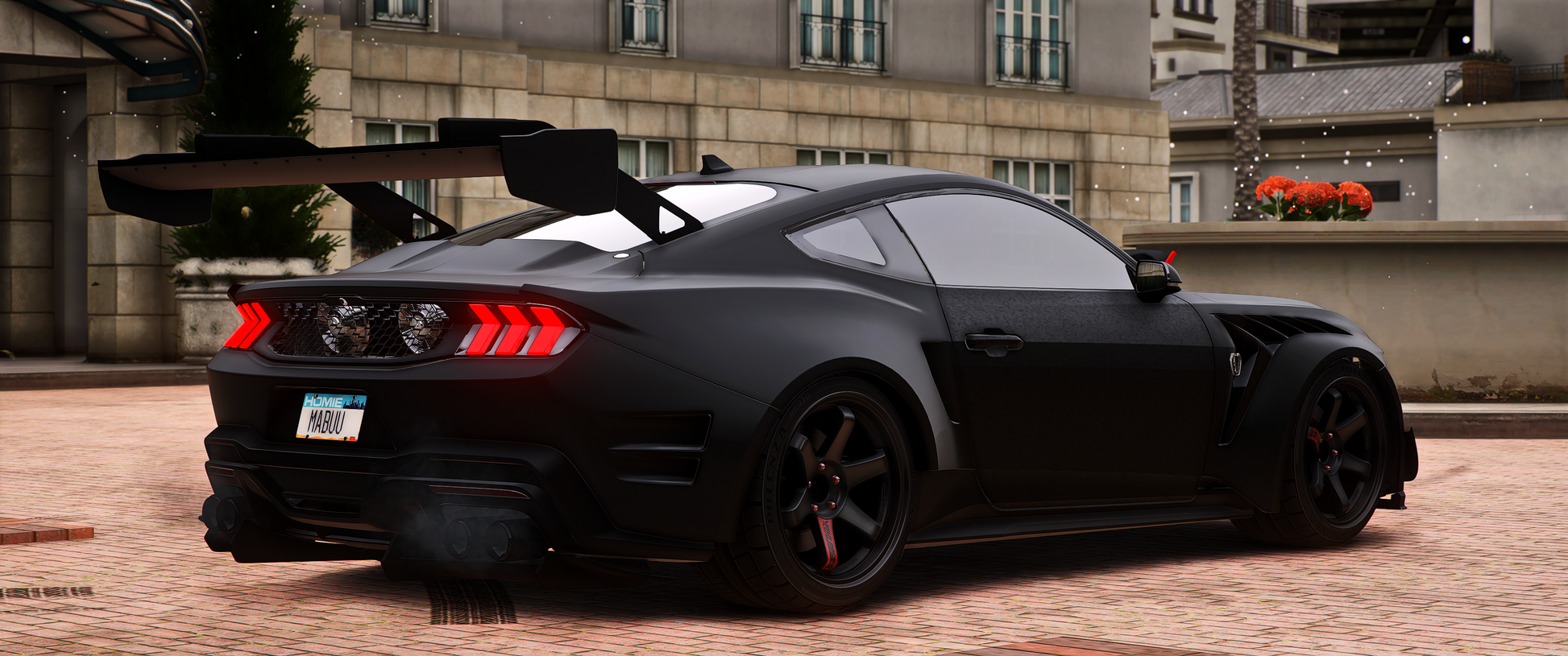 Ford Mustang 2025 FiveM Vehicle Tuning Side Angle