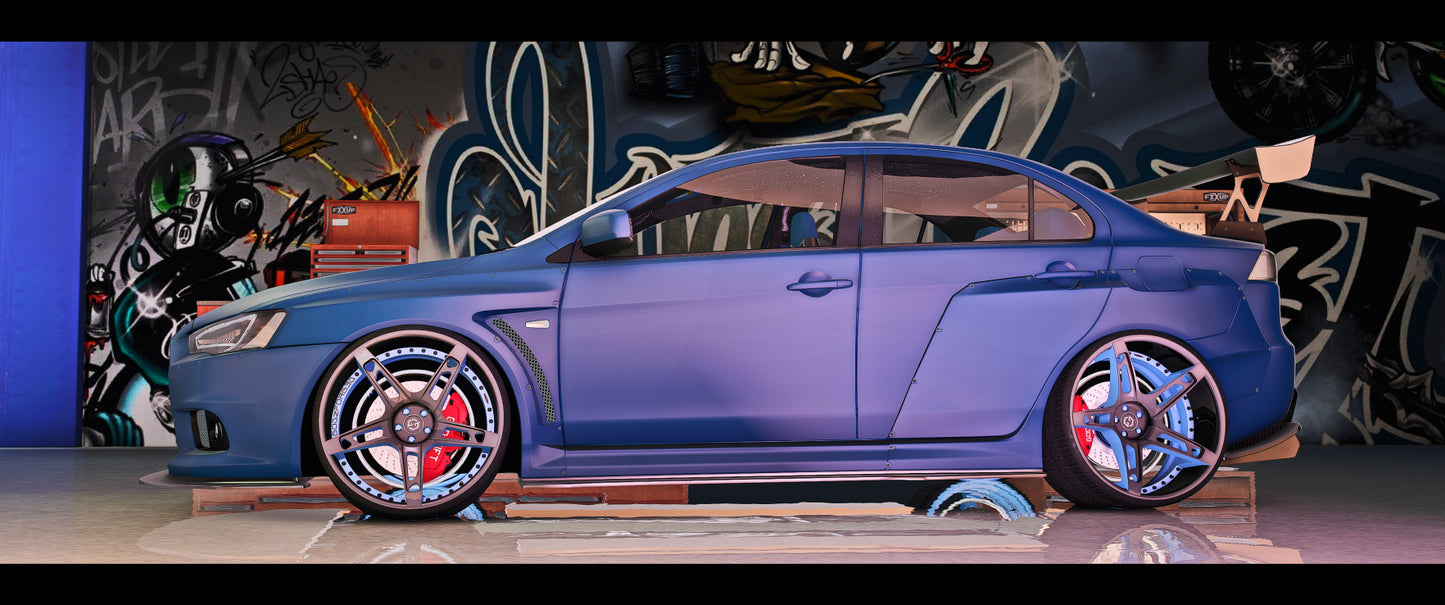 ORGED4 Wheels angled view showcasing custom design