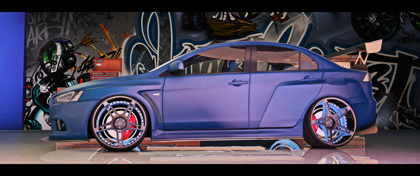 ORGED4 Wheels angled view showcasing custom design