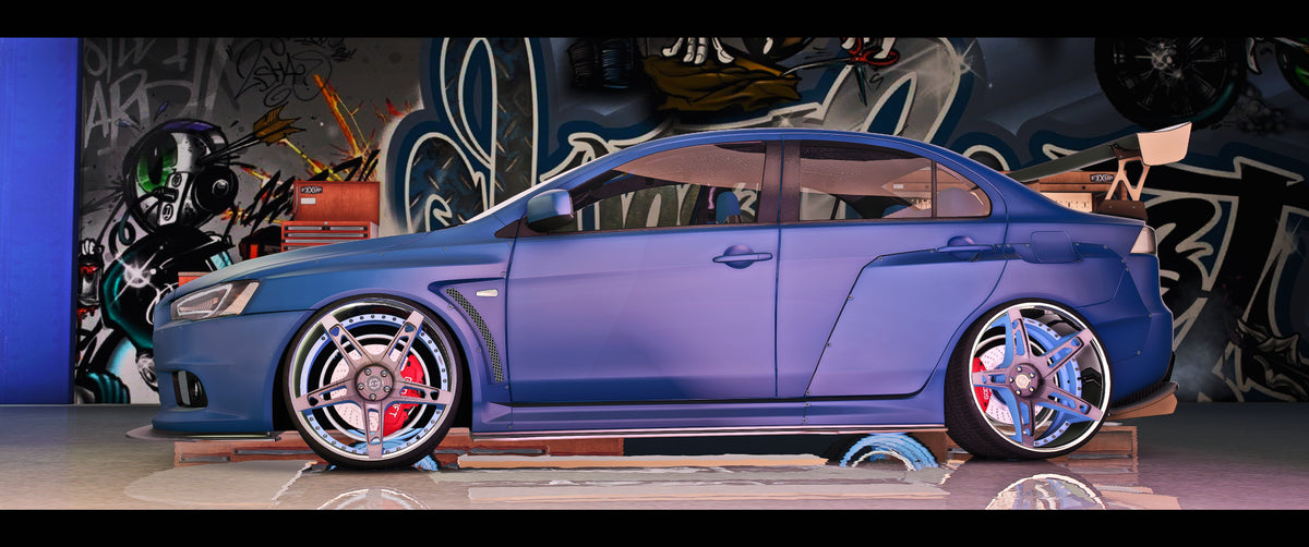 FORGED4 Wheels front view for FiveM vehicle mod