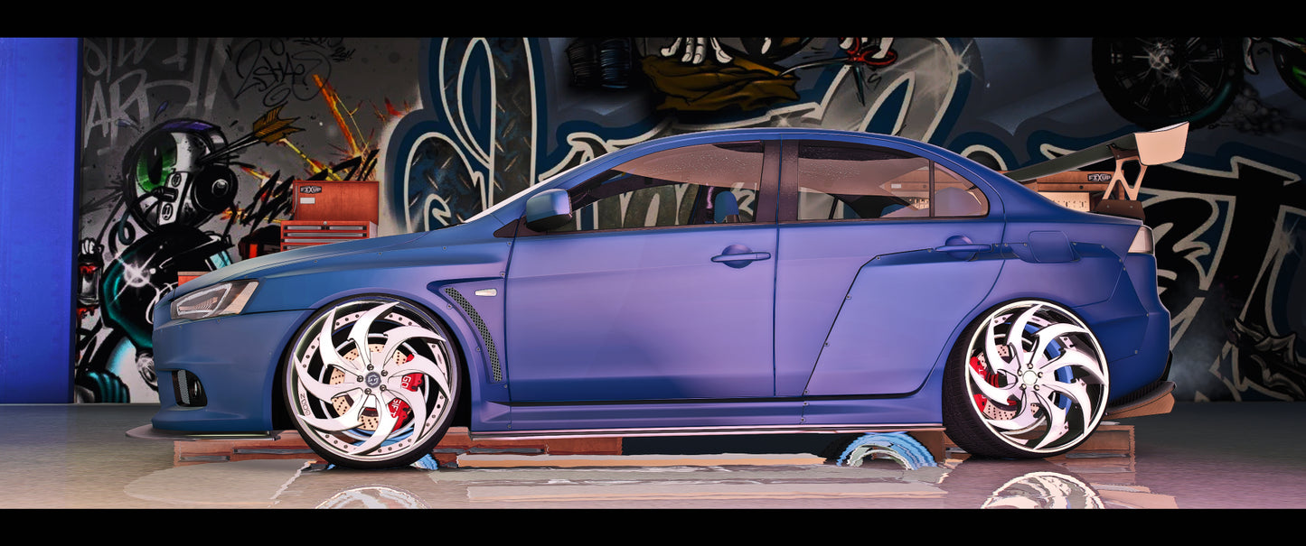 FORGED4 Wheels top view highlighting texture details