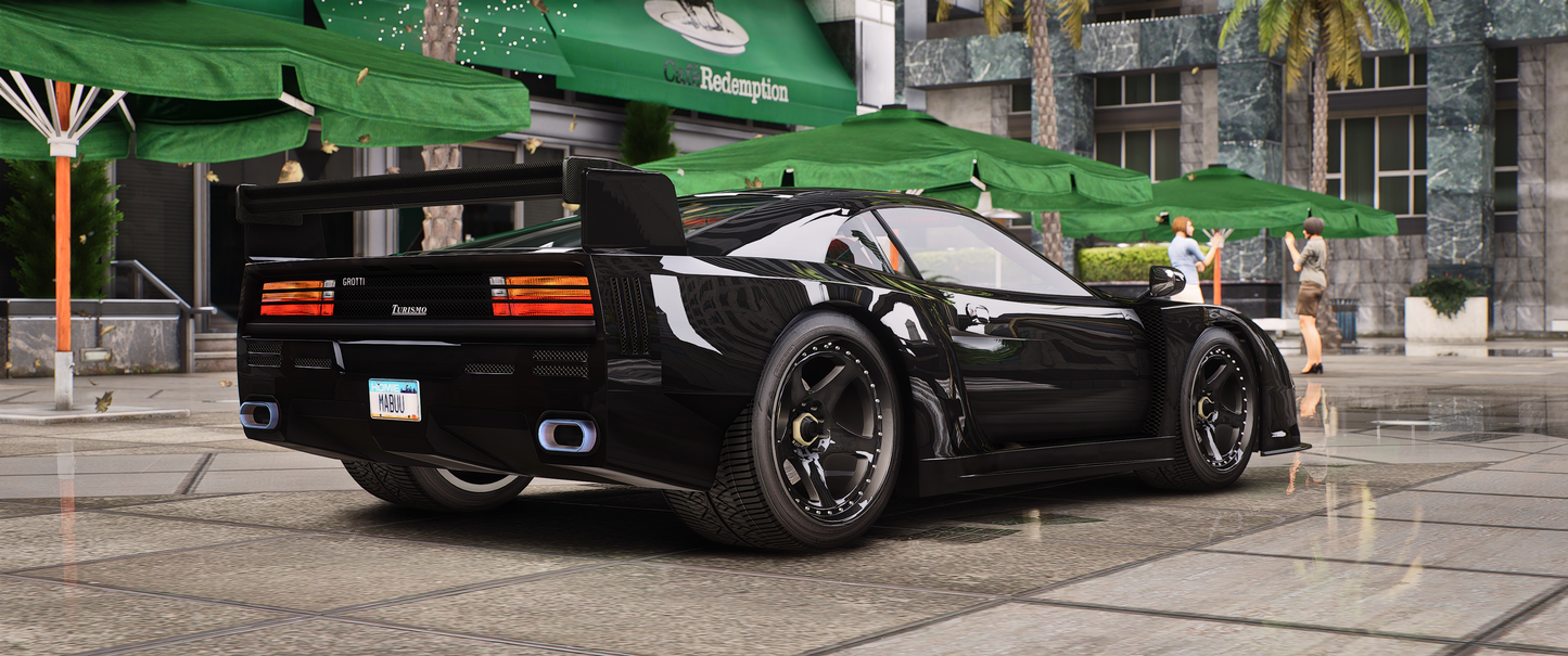 Lore Friendly Grotti Turismo Classic CTX FiveM Mod Side View