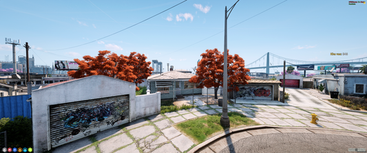 Front exterior of [MLO] Grove Street House in FiveM