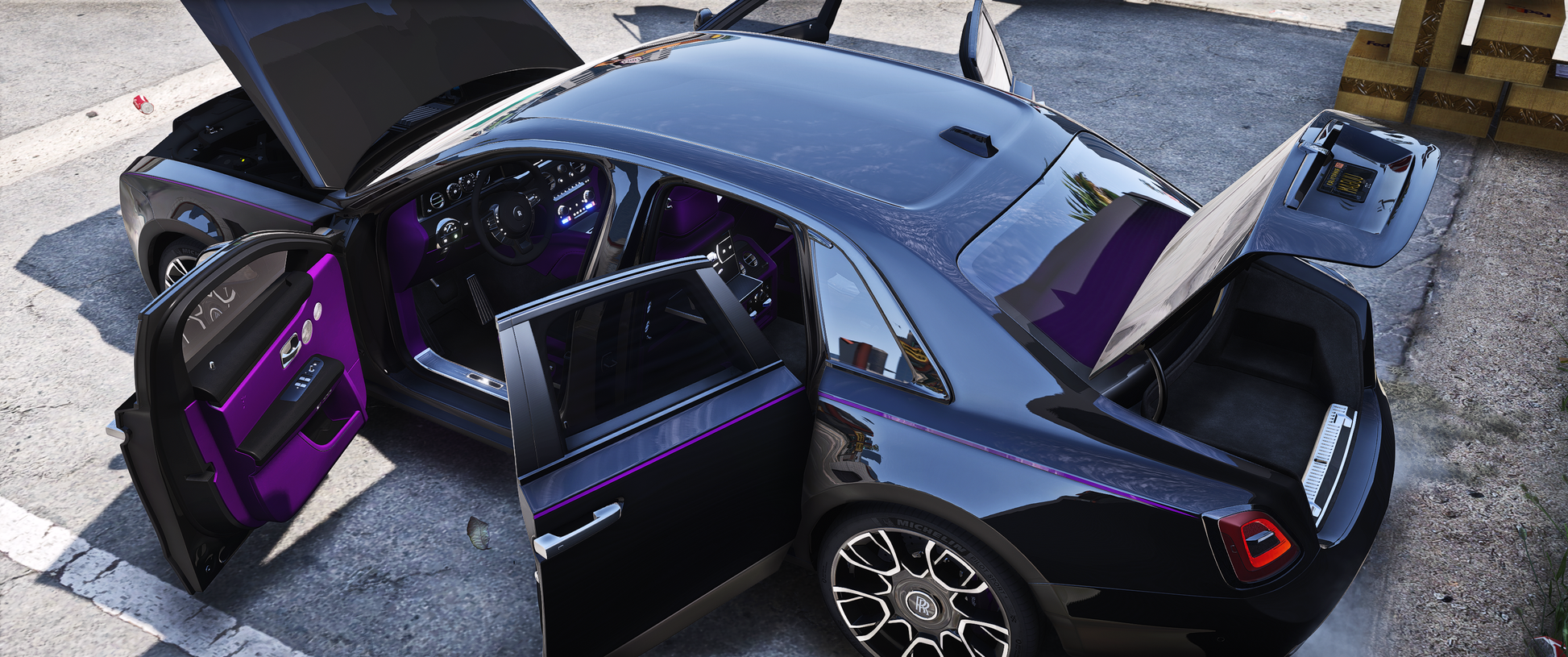 GTA5 Rolls Royce Ghost Black Badge FiveM vehicle