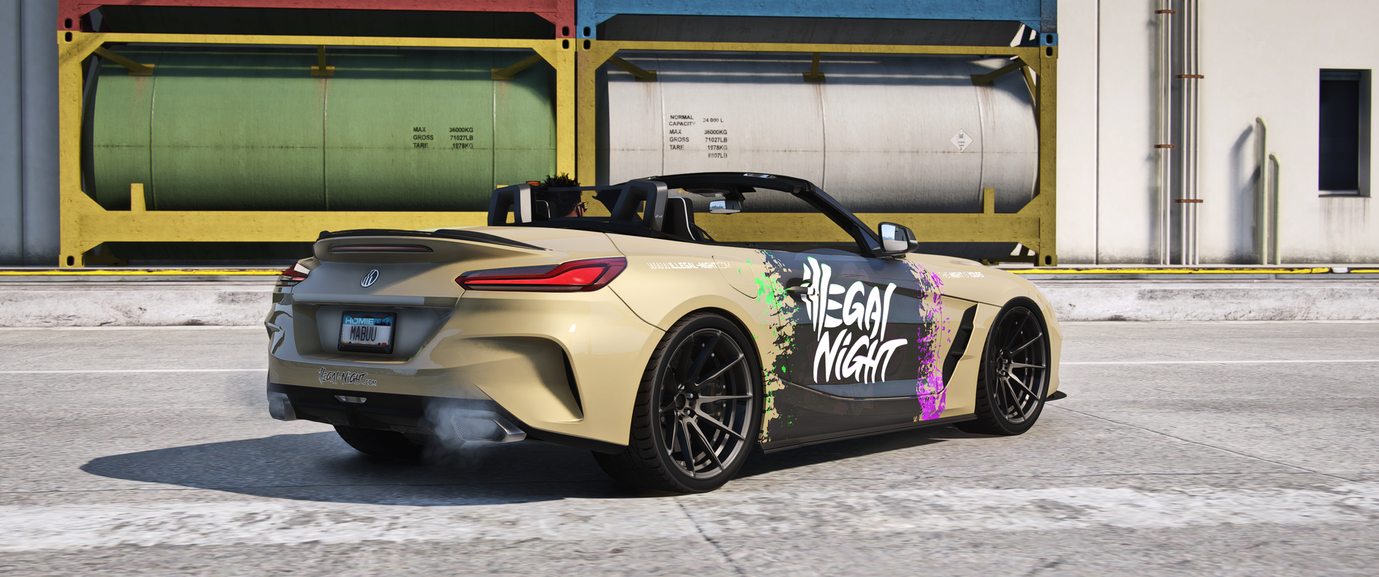 Side view of 2019 BMW Z4 Illegal mod