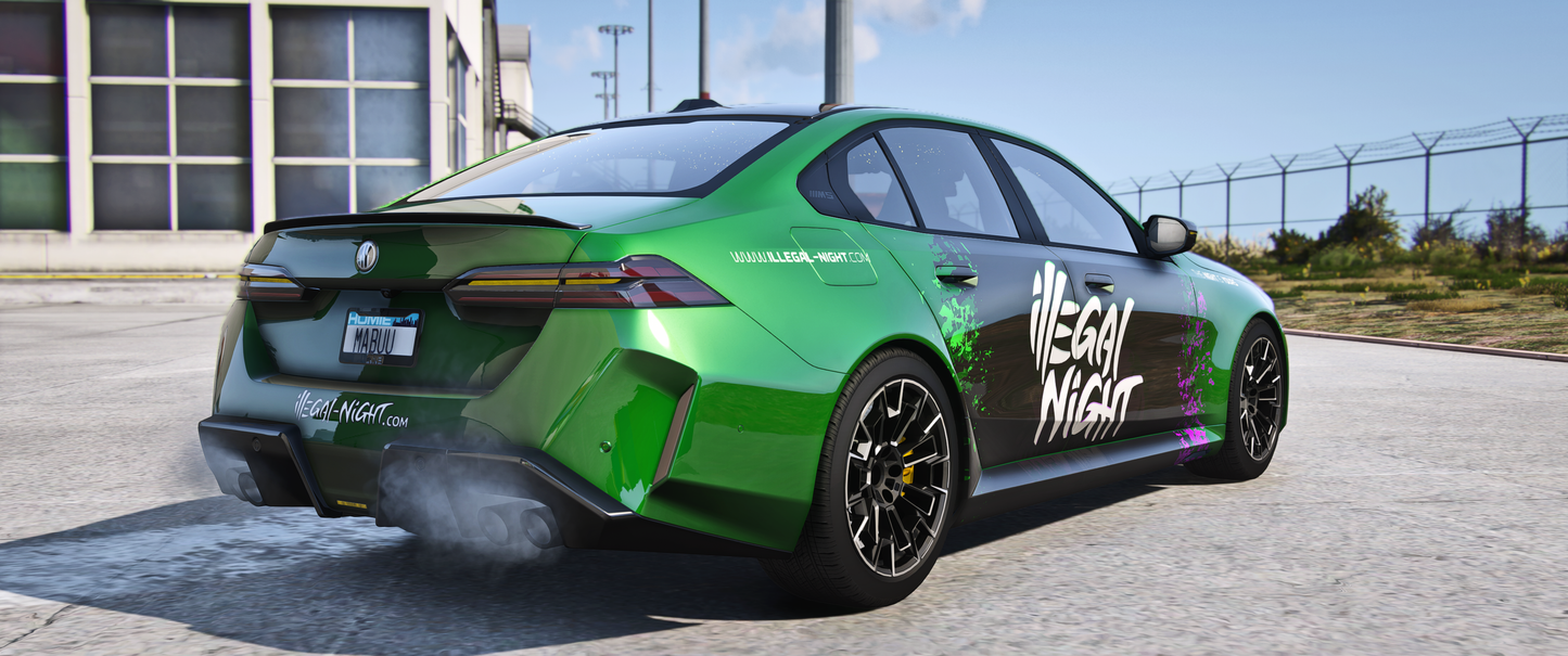 Side view of 2024 BMW M5 G90 Illegal mod