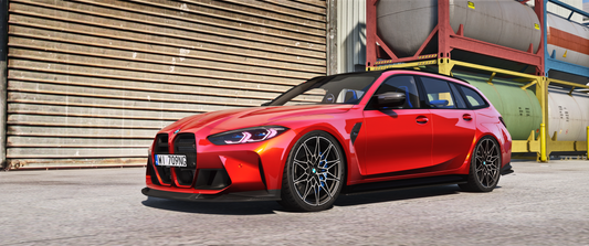 Front view of BMW M3 G81 Touring 7AUT mod