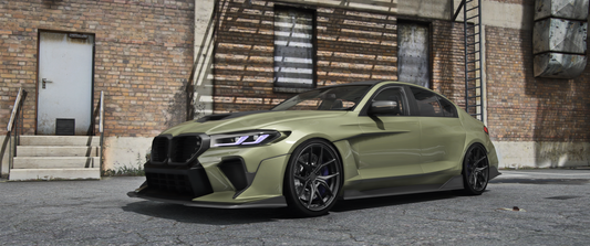 Front view of (Debadged) Hycade BMW M5 CS GTA V mod for FiveM
