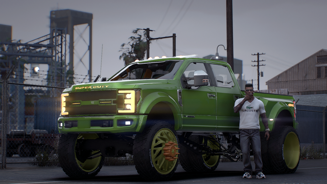 Lifted Ford F-450 Dually On American Force – Fivem Dealership