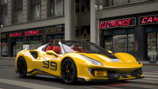 Ferrari Pista 488 Spider [Animated Roof]