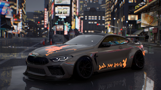 BMW Mansaug M8 Glowing Livery