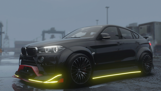 BMW X6 With Tuning Parts & Change Color Lights