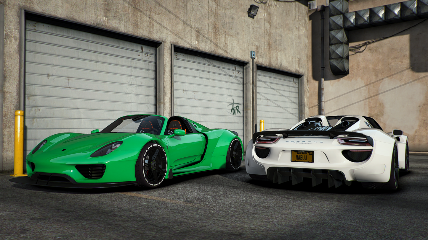 Porsche 918 Widebody Spyder Long Tail