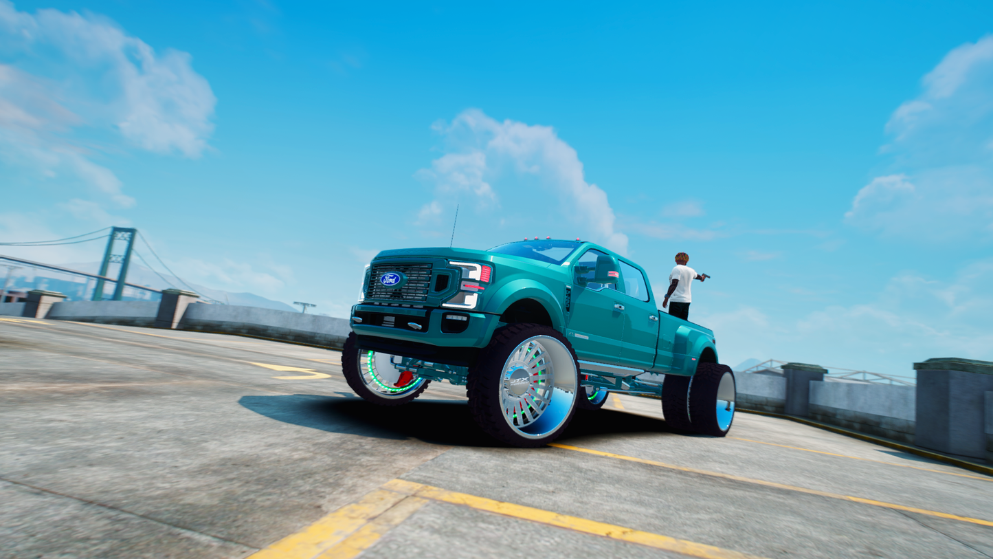 Ford F450 AnyLevel On 30 Inch JTX Forged Wheels