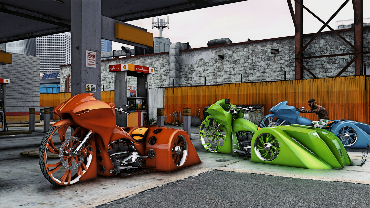 Bagger Trike With Working Speakers