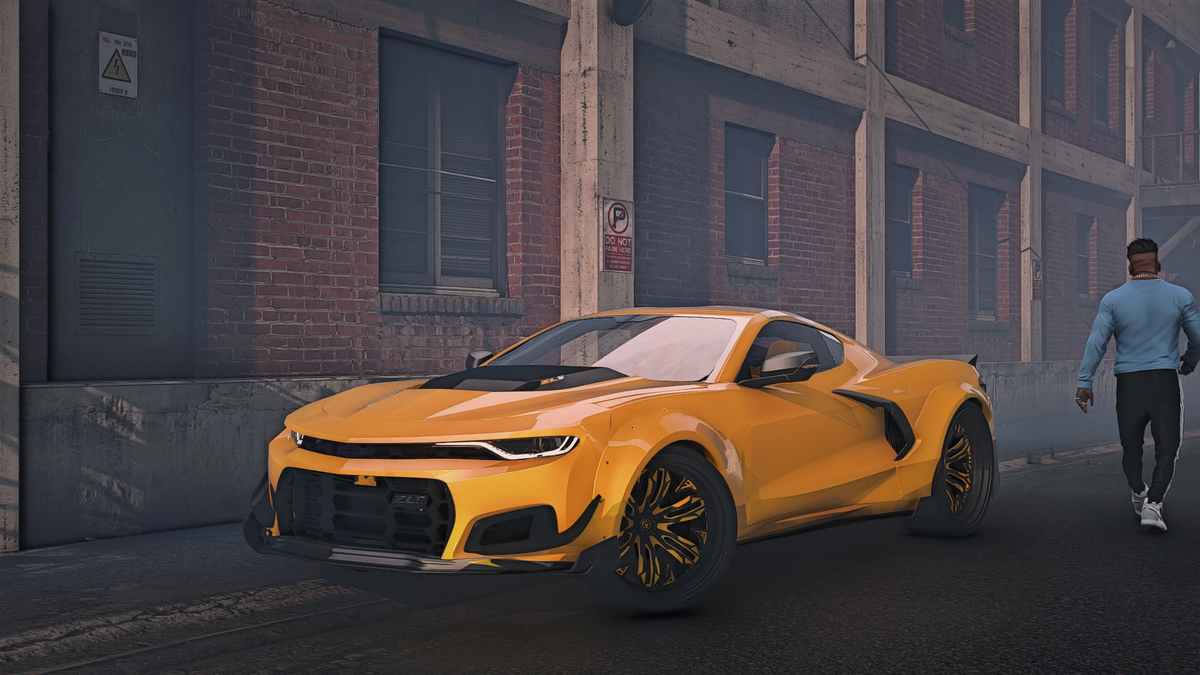 Chevrolet Camaro ZL1 with Corvette Bumper Rear Swap