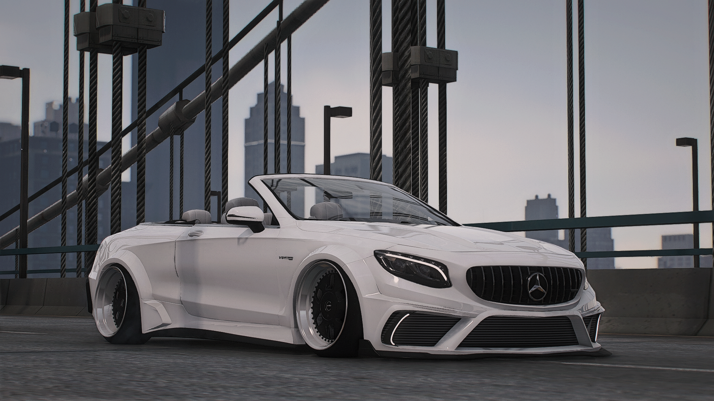 Mercedes S63 Cabrio Custom [Animated Roof] | Macs-Custom